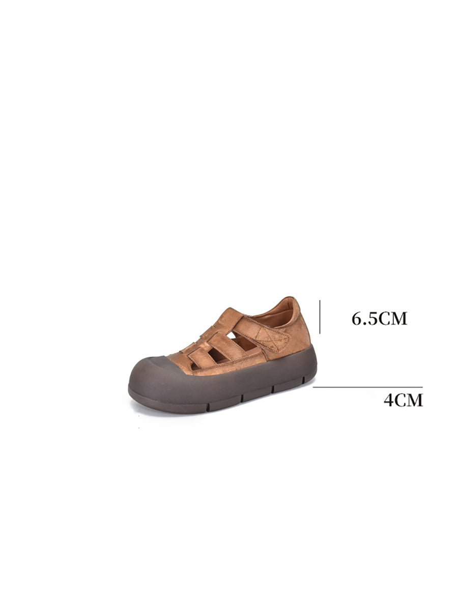 Women Casual Summer Genuine Leather Platform Shoes AA1019 Ada Fashion