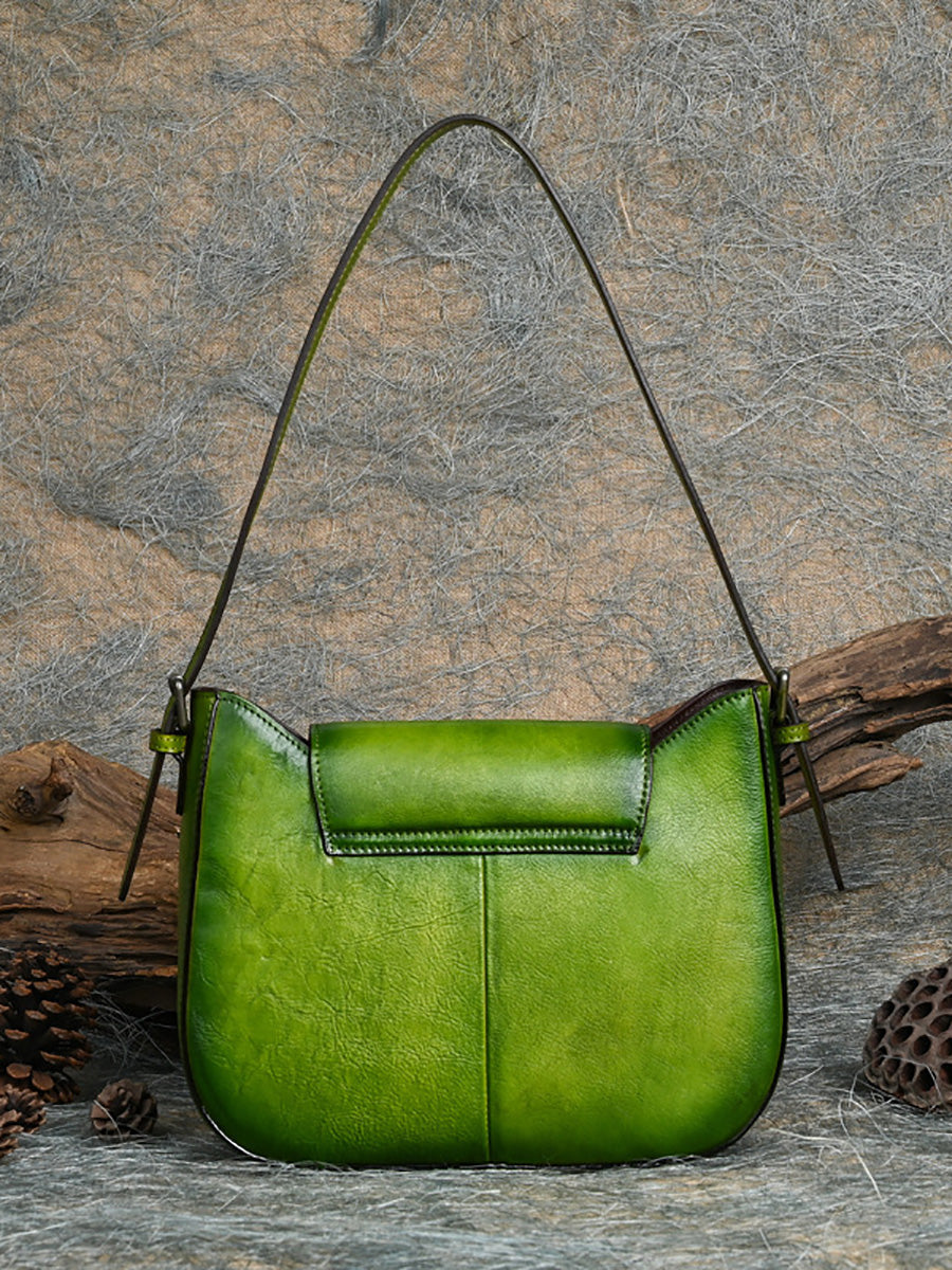 Women Vintage Genuine Leather Shoulder Bag AH1087 HDW