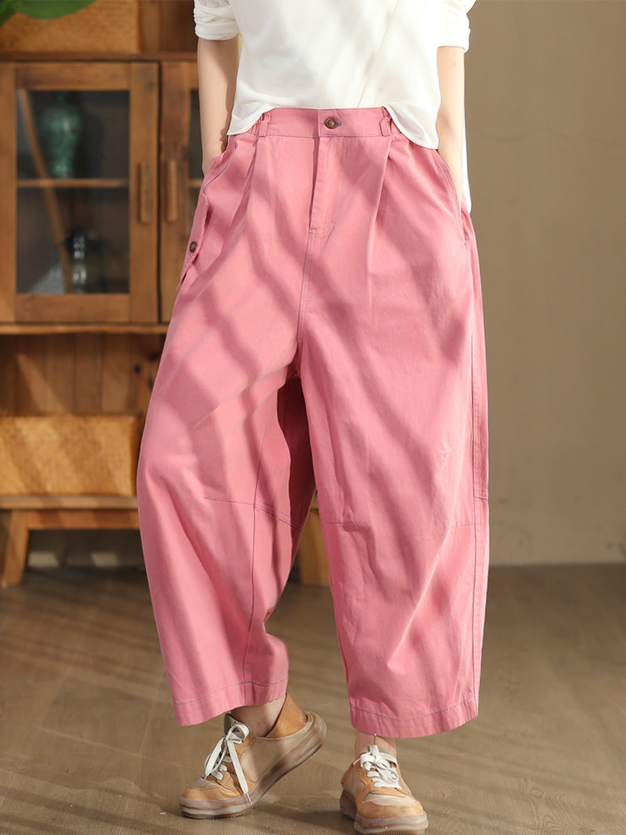 Women Autumn Commute Solid Loose Harem Pants AT1070 ZMMM