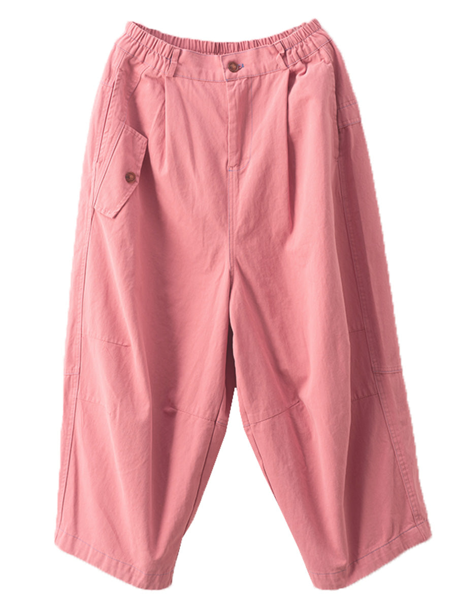 Women Autumn Commute Solid Loose Harem Pants AT1070 ZMMM