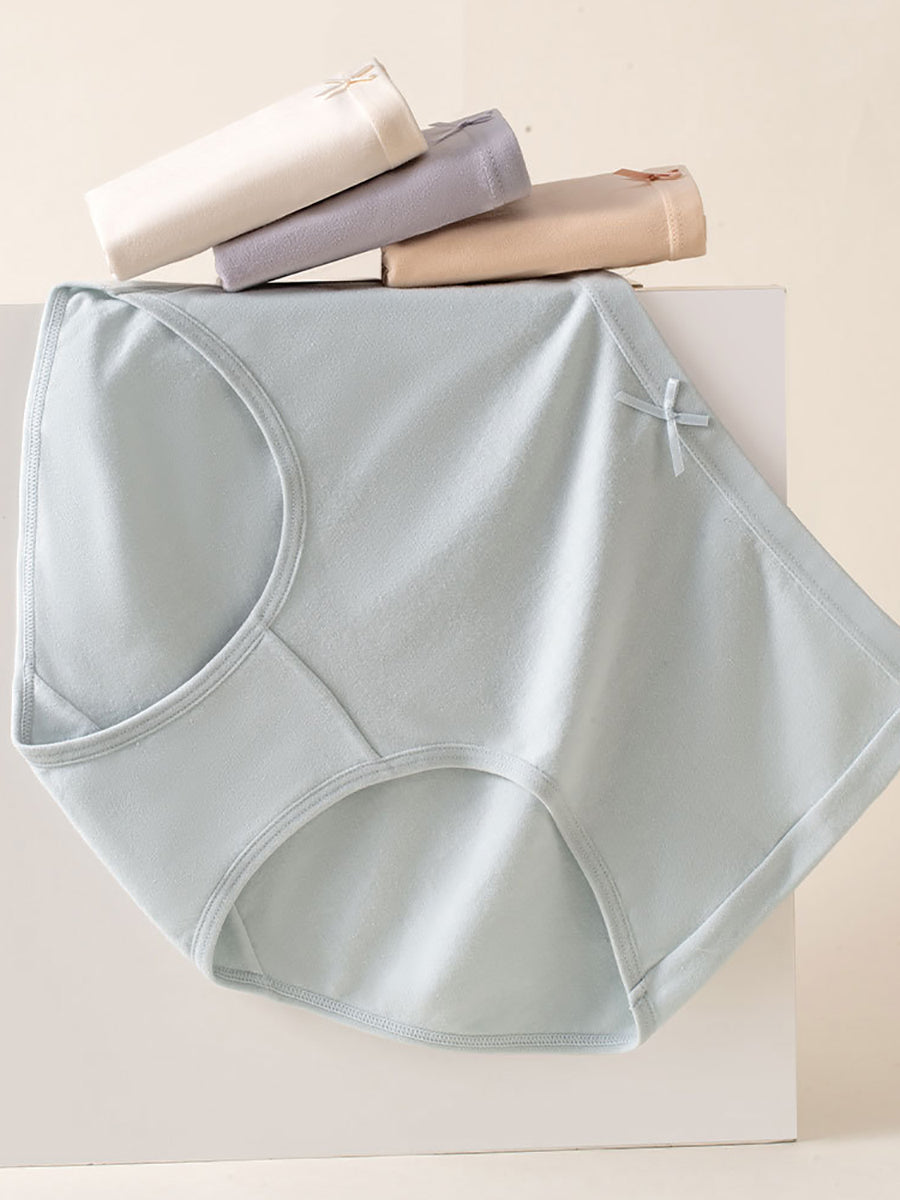 Women 6 Pure Color Underwear Pieces Summer Cotton FashionChic