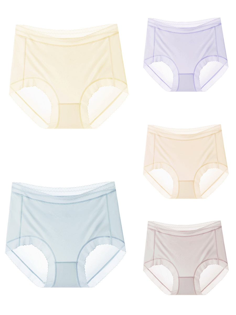 Underwear 5 High Summer Pieces Women Thin Waist FashionChic