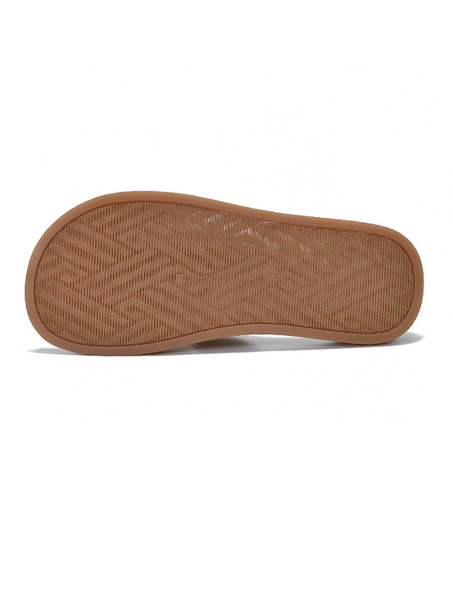 Slippers Genuine Flower Women Casual Leather FashionChic