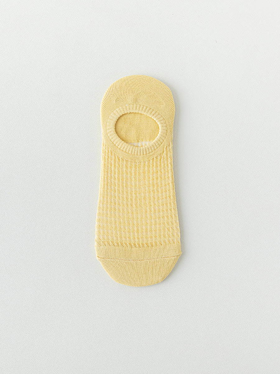 6 Pairs Women Summer Casual Solid Short Socks CX039 BUYKUD