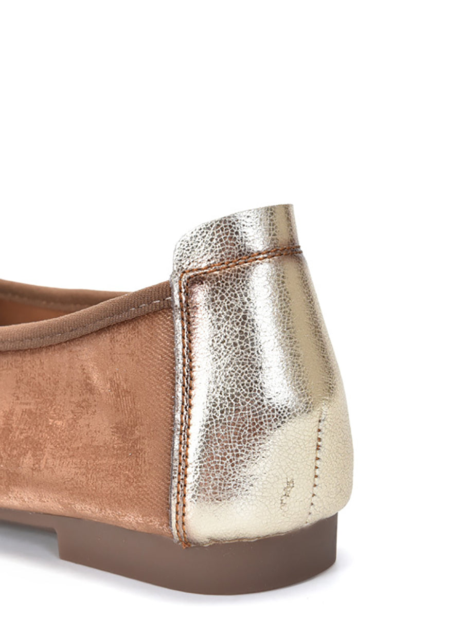 Women Elegant Summer Colorblock Cowhide Flat Shoes KL1022 Ada Fashion