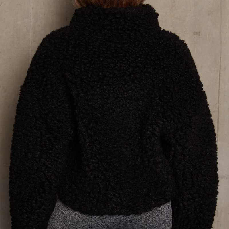 Casual Solid Patchwork Basic Zipper Collar Outerwear GJ0017 Furdela