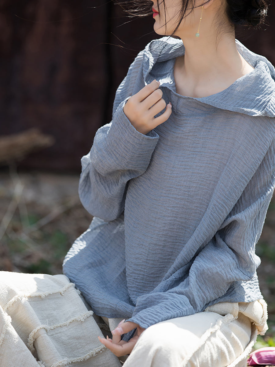 Women Summer Casual Solid Thin Hooded Sunproof Shirt CV1014 Ada Fashion