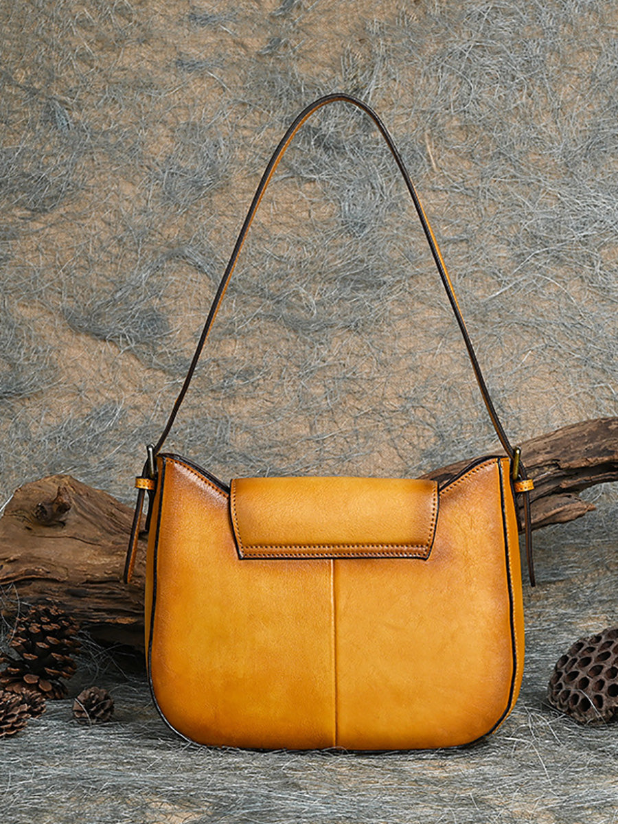 Women Vintage Genuine Leather Shoulder Bag AH1087 HDW