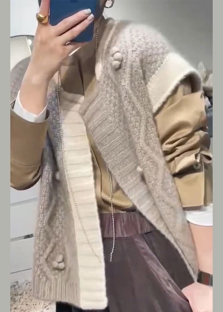 2024 New Apricot Grey Versatile Wool Vest Autumn WE019 HS-VTP241028