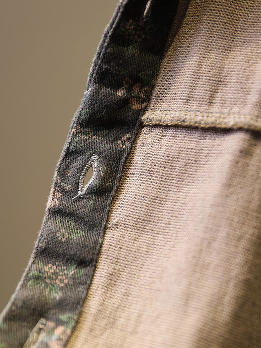 Plus Size Women Vintage Floral Cotton Spring Cotton Shirt AK1002 Genistyle Shop