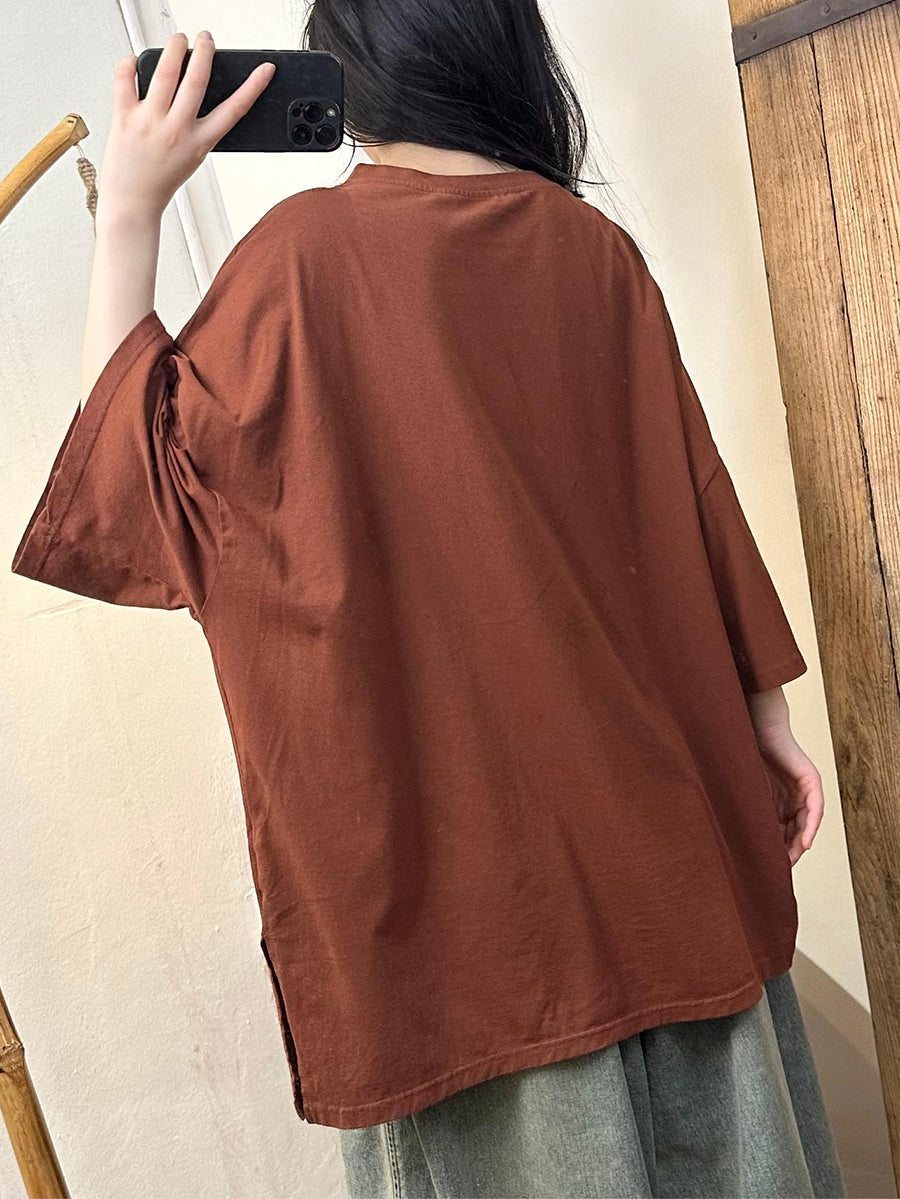 Women Casual Summer Solid Cotton Shirt KL1054 Ada Fashion