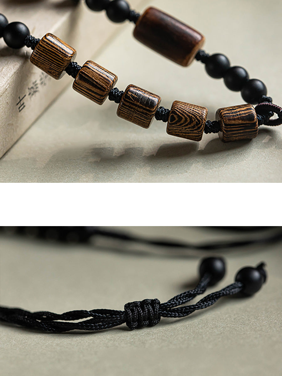 Necklace Women Bead Ethnic Wooden Bodhi FashionChic