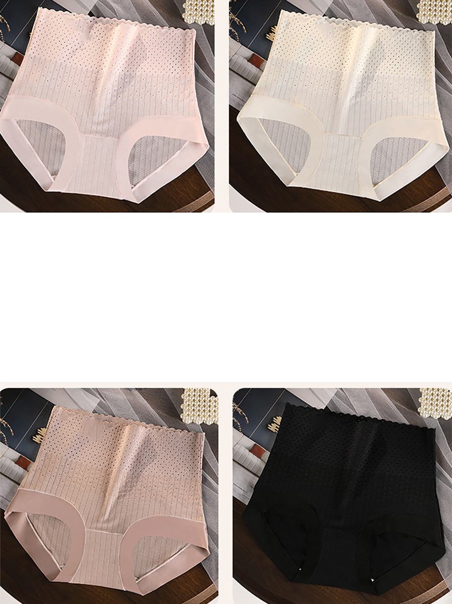 Pure 4 Pieces Waist High Color Summer Underwear Women FashionChic