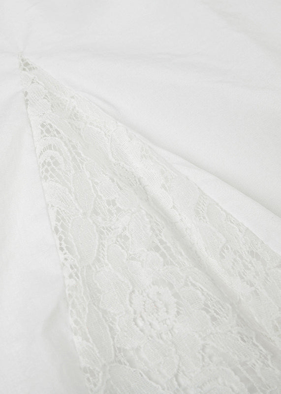 Bohemian White Asymmetrical Lace Patchwork Skirts Summer QC034 shopify