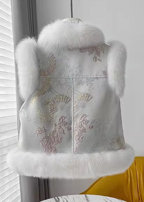 Beautiful Apricot Pockets Patchwork Cotton Filled Waistcoat Winter RZ031 ABC