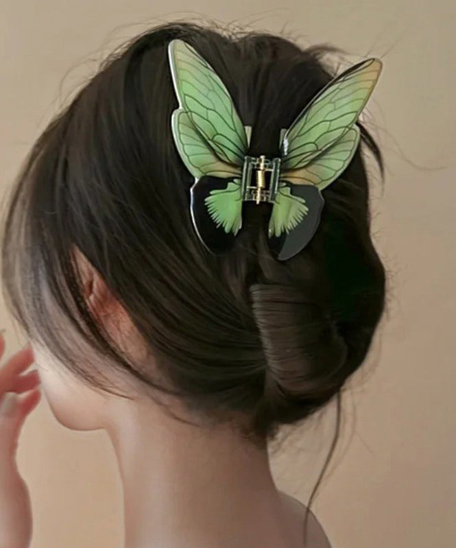 Beautiful Light Green Alloy Butterfly Hairpin AB1085 Genistyle Shop