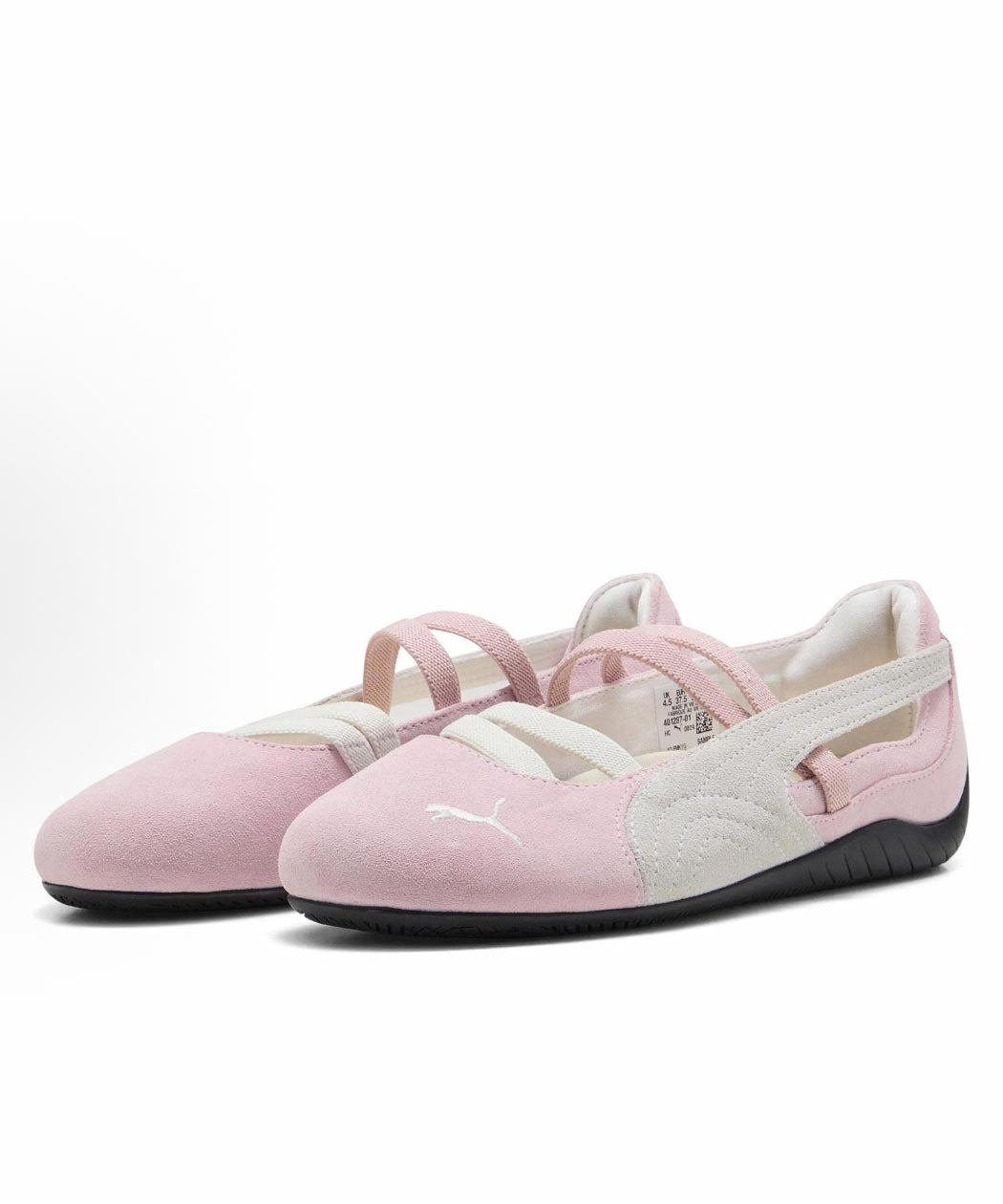 Black Flat Pink Shoes Strap Buckle For Suede Splicing Women FashionChic