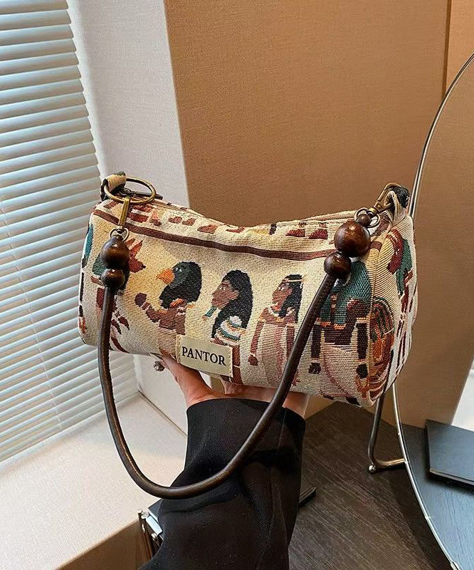 Bohemian Original Design Jacquard Canvas Satchel Bag Handbag YR026 ABC