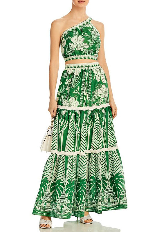 And Shoulder Top Style Bohemian Waisted Short High One Vacation FashionChic