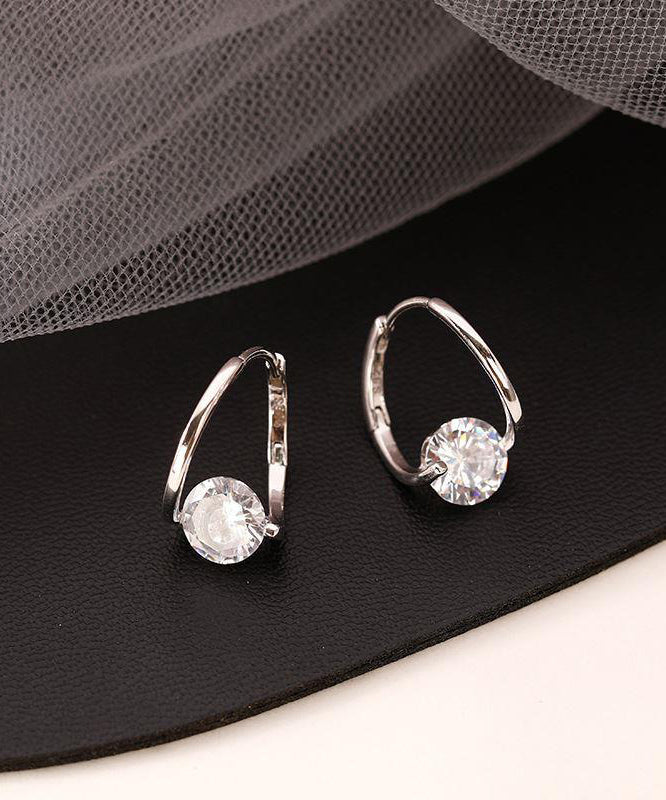 Boho Gold Copper Alloy Zirco Hoop Earrings YI024 ABC