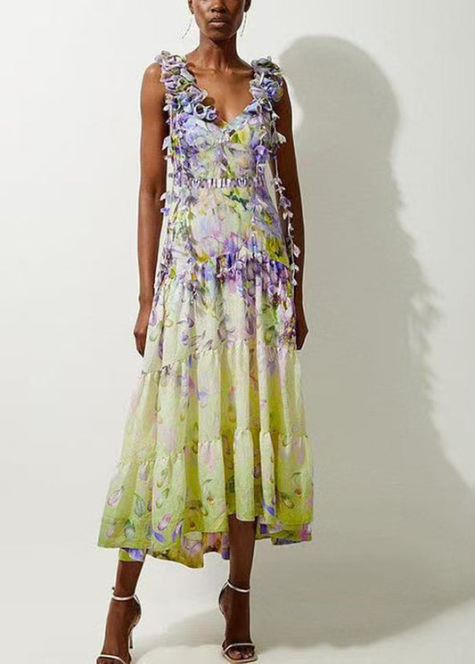 Set Lingerie Boho And Bodysuit Maxi V-Neck Print Skirts Patchwork FashionChic