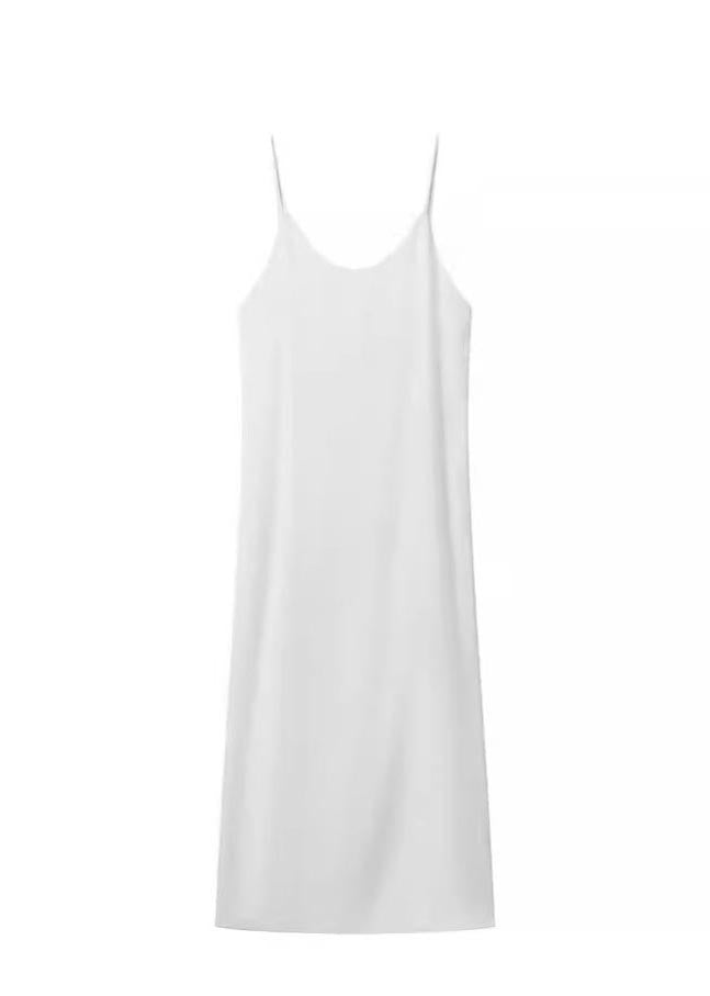 Beach Summer White Boho Cotton Dresses Backless Open Side FashionChic