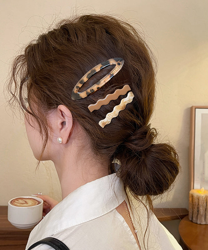Three Combination Boutique Alloy Hairpin Sets Acrylic Blue FashionChic