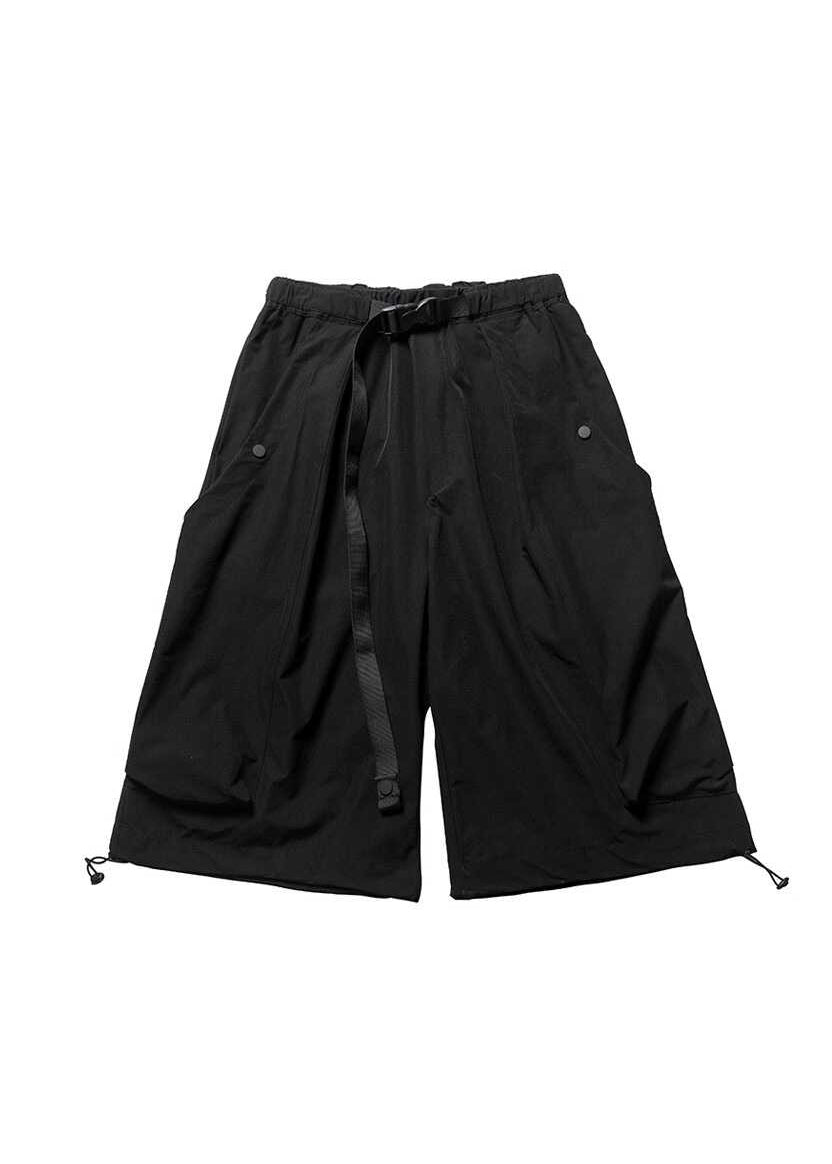 Casual Black Elastic Waist Men Crop Pants YT010 Men-Silk-MENCP240721