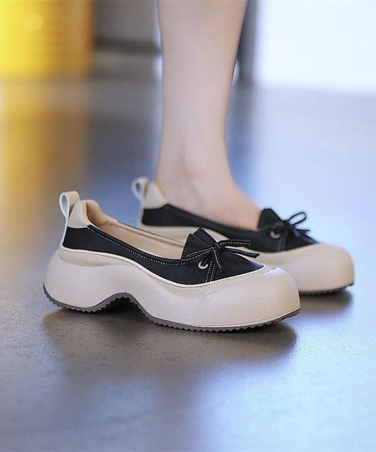 Shoes Versatile Casual Comfortable Black Platform FashionChic