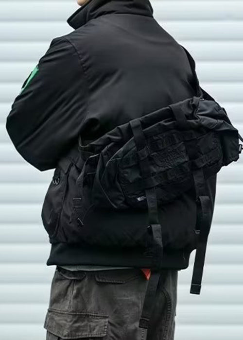 Pockets Stand Parkas Casual Men Collar Green TC003 Patch Spring