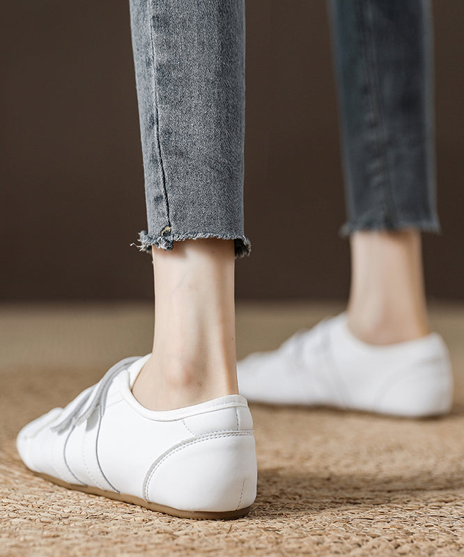 Women Buckle Splicing Casual For Flat Suede Green Strap Shoes FashionChic