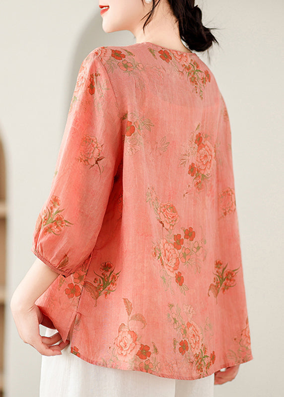 Casual Orange Patchwork Low High Design Shirt Summer AP027 GK-LTP240718