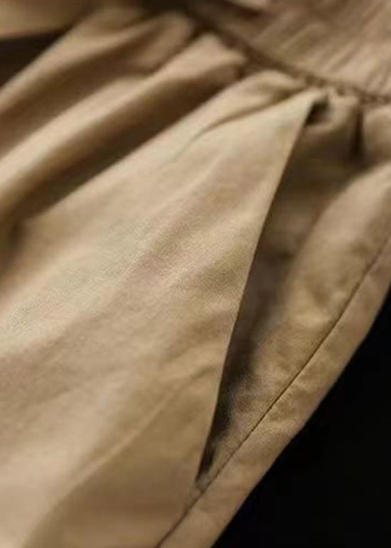 Casual Versatile Green Elastic Waist Pleated Shorts Skirt Summer QQ1046 Ada Fashion