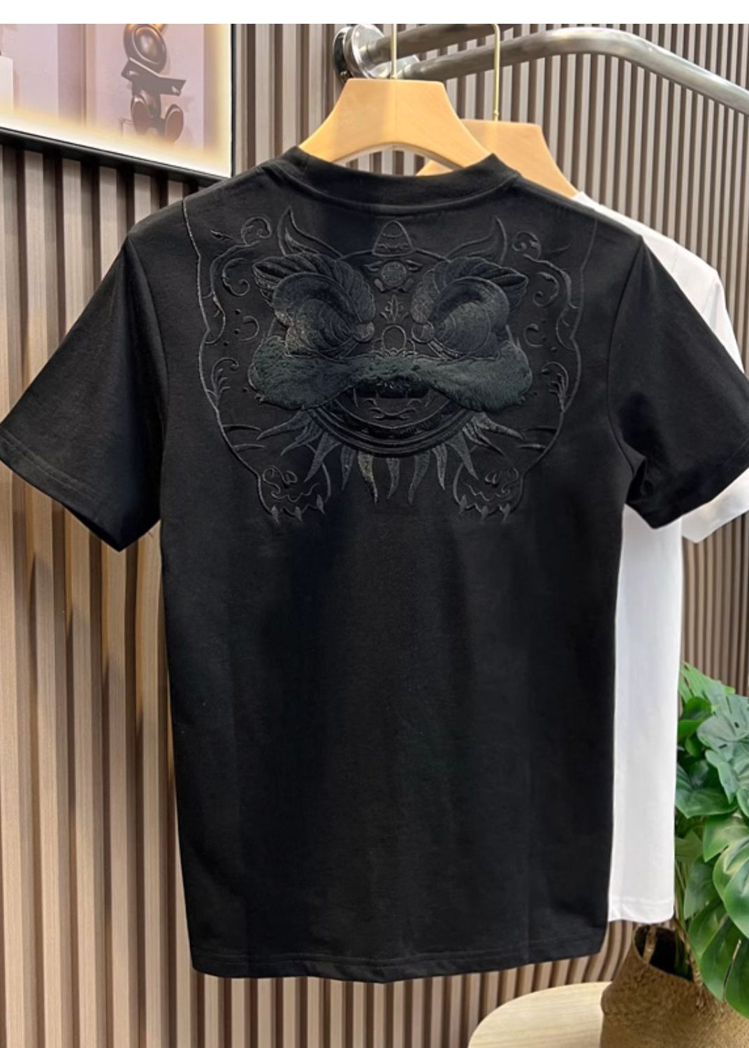 Cotton Shirts Oriental Embroideried T Summer White Casual Men FashionChic