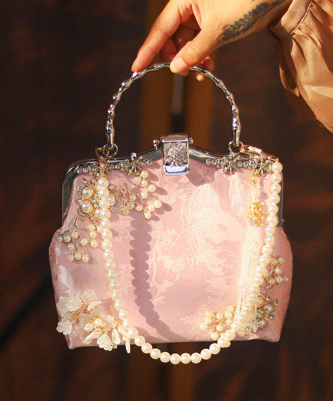 Bag Style Tote Nail Chinese Zircon Bead Pink FashionChic