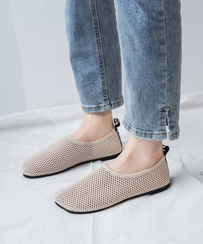 Flat Comfortable Black Shoes Breathable Mesh FashionChic