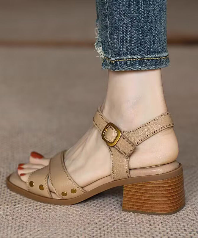 Comfy Brown Cross Strap Peep Toe Sandals Shoes DF1003 Ada Fashion