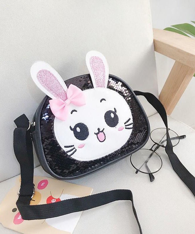 Cute Pink Cartoon Faux Leather Sequins Kids Messenger Bag IU007 Bag-BGS240803