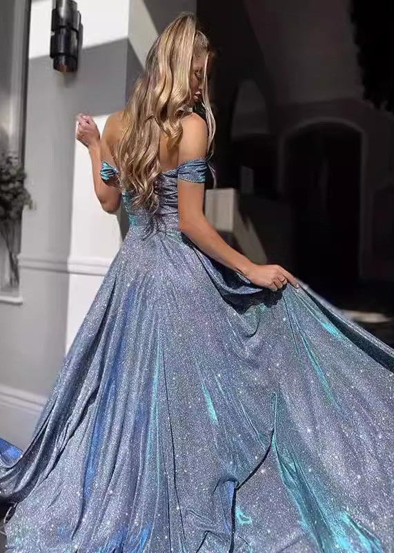 Strapless Hem Dress Lavender Large Exra Sequins DIY FashionChic