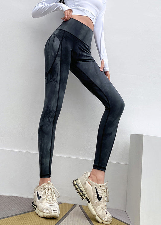 Print High Waist Capri Black Gym Shark Fashion Leggings FashionChic