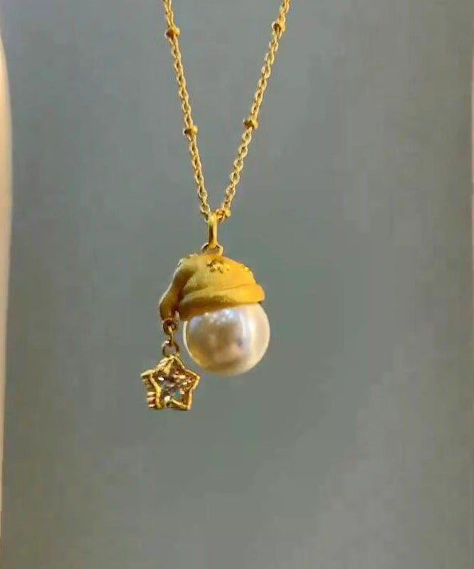 Fashion Overgild Star Sterling Gold Santa's Silver Pearl Zircon FashionChic
