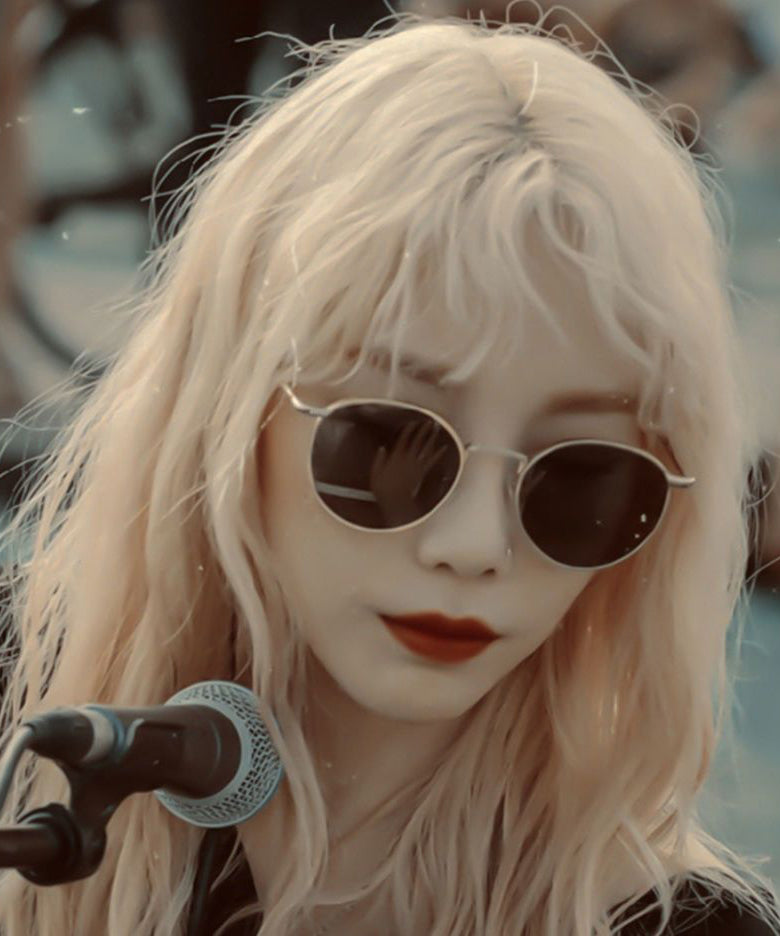 Fashion Grey Small Face Round Frame Hong Kong Wind Anti UV High Quality Sunglasses XS1050 Ada Fashion