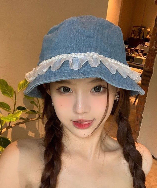 Hat Lace Versatile Bead Fashion Denim Fisherman Nail FashionChic