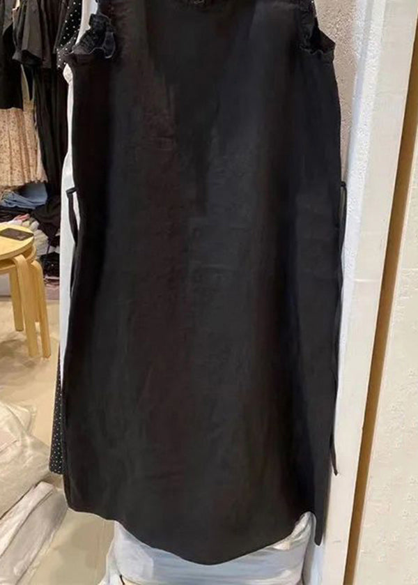 Fashion Loose Beige Ruffled Cotton Dresses Summer WW1020 Ada Fashion