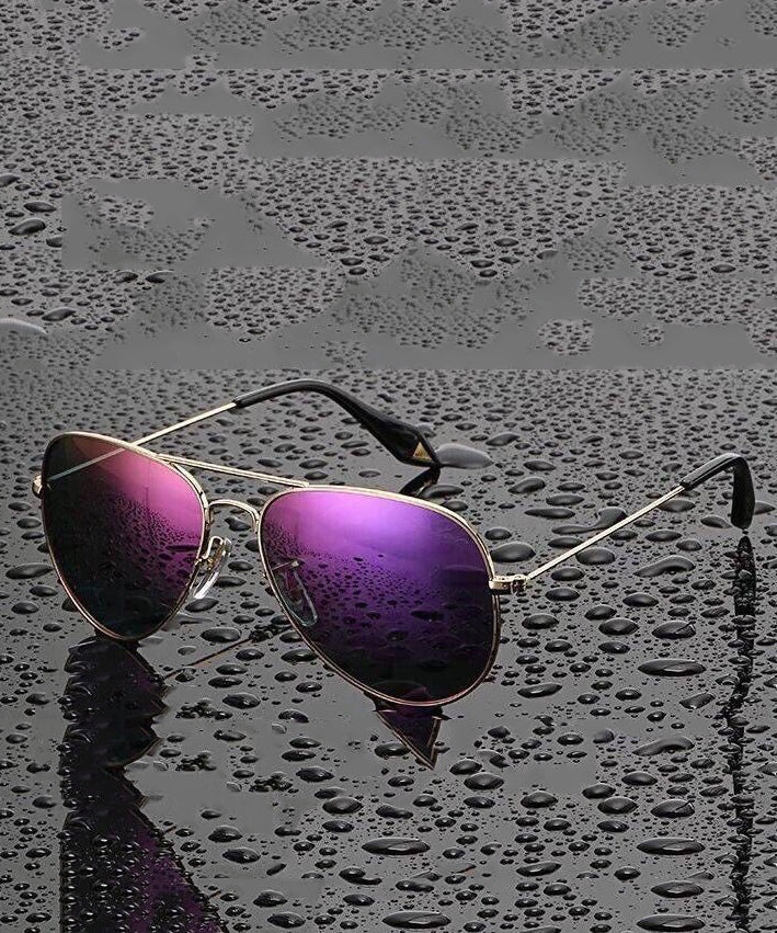 Fashion Purple Polarized Metal Sunglasses For Women XS1041 Ada Fashion