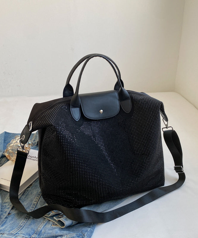 Fashion Silver Large Capacity Zircon Encrusted Handbag WI035 Bag-BGS241105