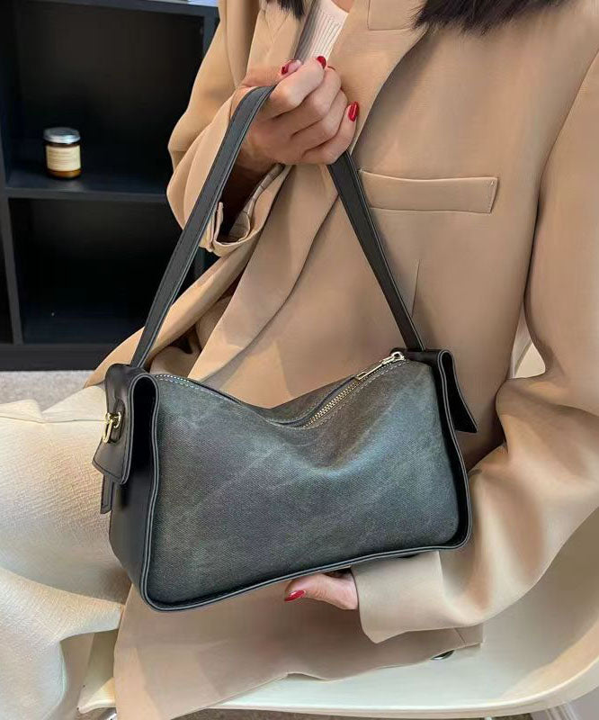 Fashion Versatile Blue Faux Leather Messenger Bag GG089 Bag-BGS240606