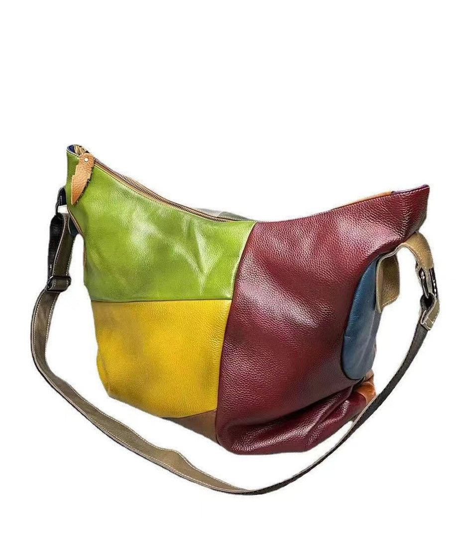 Fashionable Versatile Cowhide Single Shoulder Crossbody Bag MM065 Bag-BGS240620