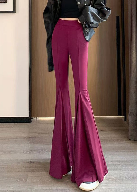 Fine Rose Silm Fit Spandex Flare Bottoms Pants Spring YP035 ABC