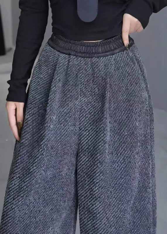 French Grey Oversized Woolen Harem Pants Spring YO023 ABC